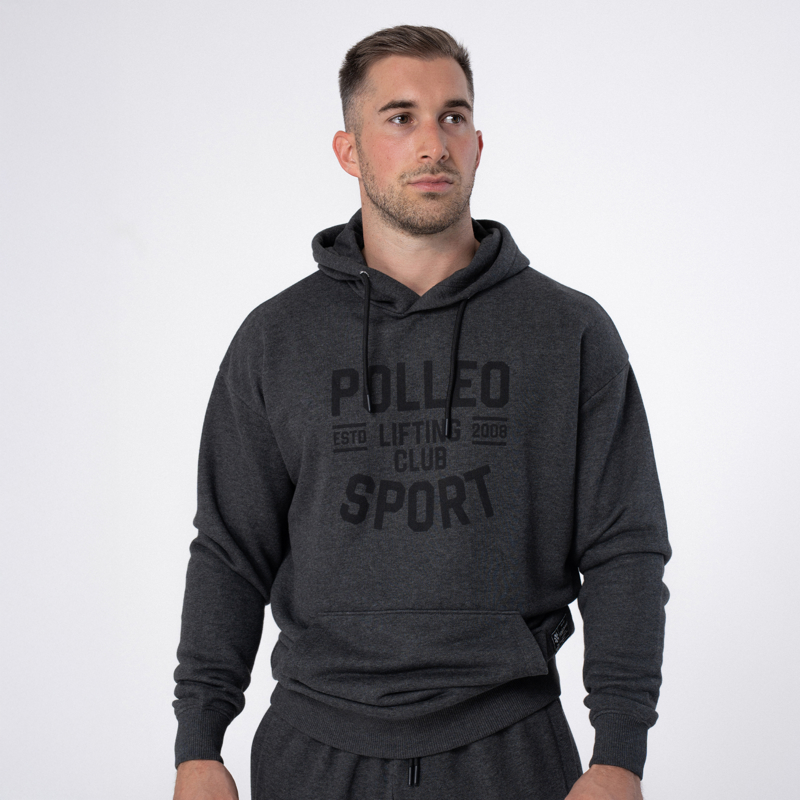 Polleo Men's Ares Terry Regular Hoodie, Grey - S